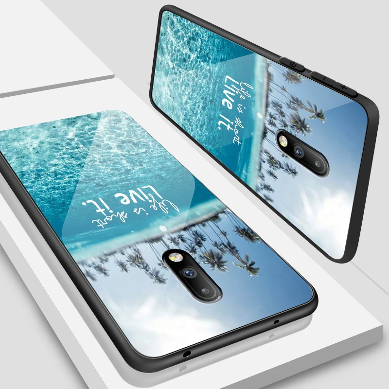 H120 Роскошный чехол для OnePlus 3 3T 5 5T 6 6T 7 7 Pro закаленное стекло для Samsung Galaxy S8 S9 S10 Plus противоударный чехол - Цвет: H120