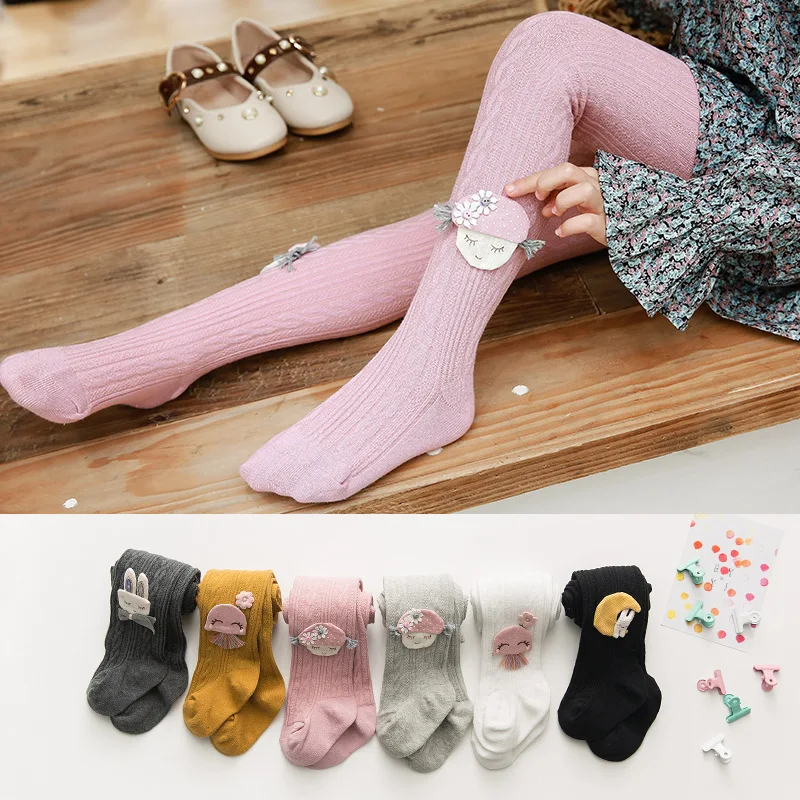 Girl'S Leggings Stereo Cartoon Warm Patyhose Princess Socks GIRL'S Crawler