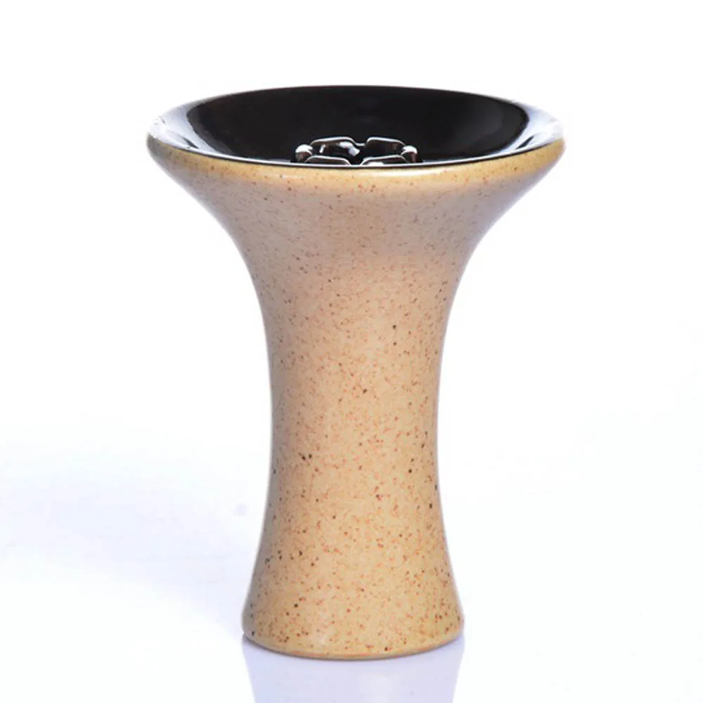 New Ceramic Hookah Bowl Black Brown Shisha Tobacco Bowls Chicha Cachimbas Sisha Nargile Tools