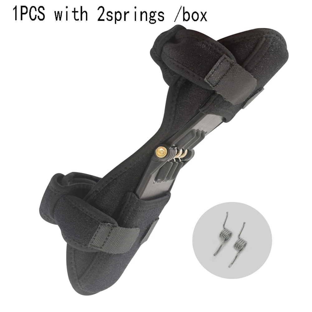 1PCS with 2 springs Наколенники для поддержки суставов, наколенники, наколенники, Нескользящие наколенники, стабилизаторы, подтяжки, пружинная сила, наколенник, сухожильная скобка - Цвет: 1PCS with 2 springs