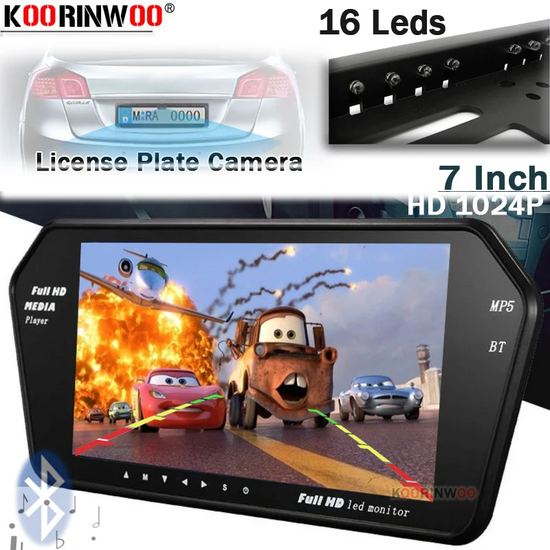Koorinwoo беспроводная камера заднего вида с чипом CCD для Sony 1024P 7 дюймовая номерного