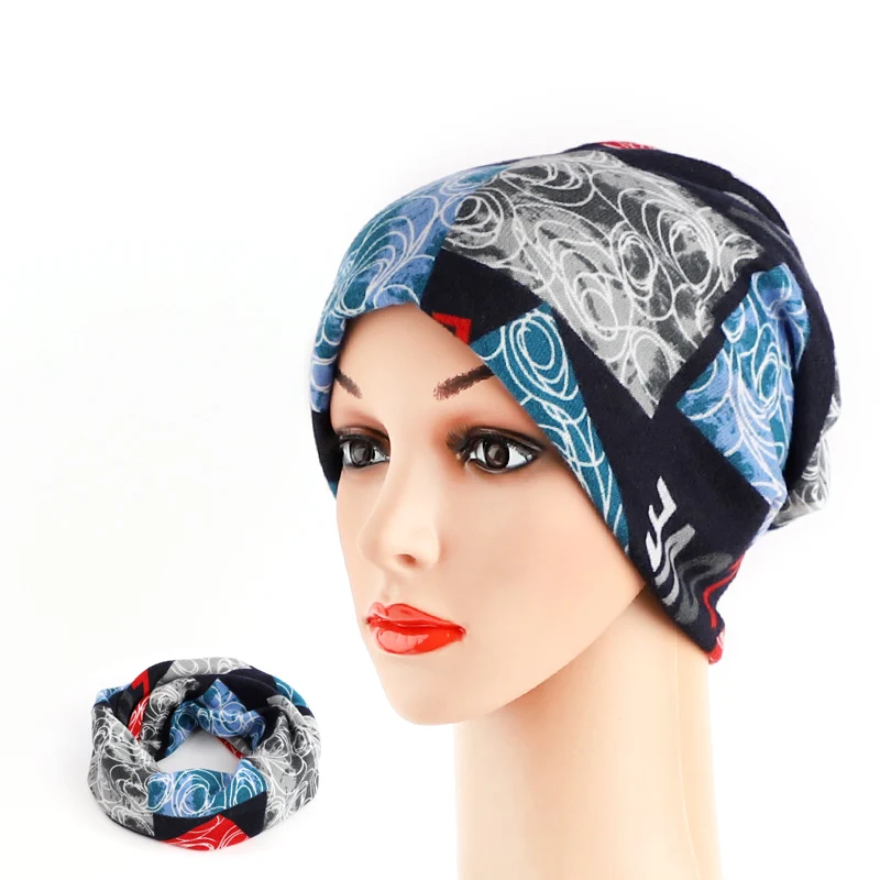 4994 4-Wearing-Way Beanie, женская зимняя шапка, шапка, шарф бесконечности, тюрбан, головной убор, конский хвост, шапки, модная повседневная мужская шапка, вязаная крючком - Цвет: 4994