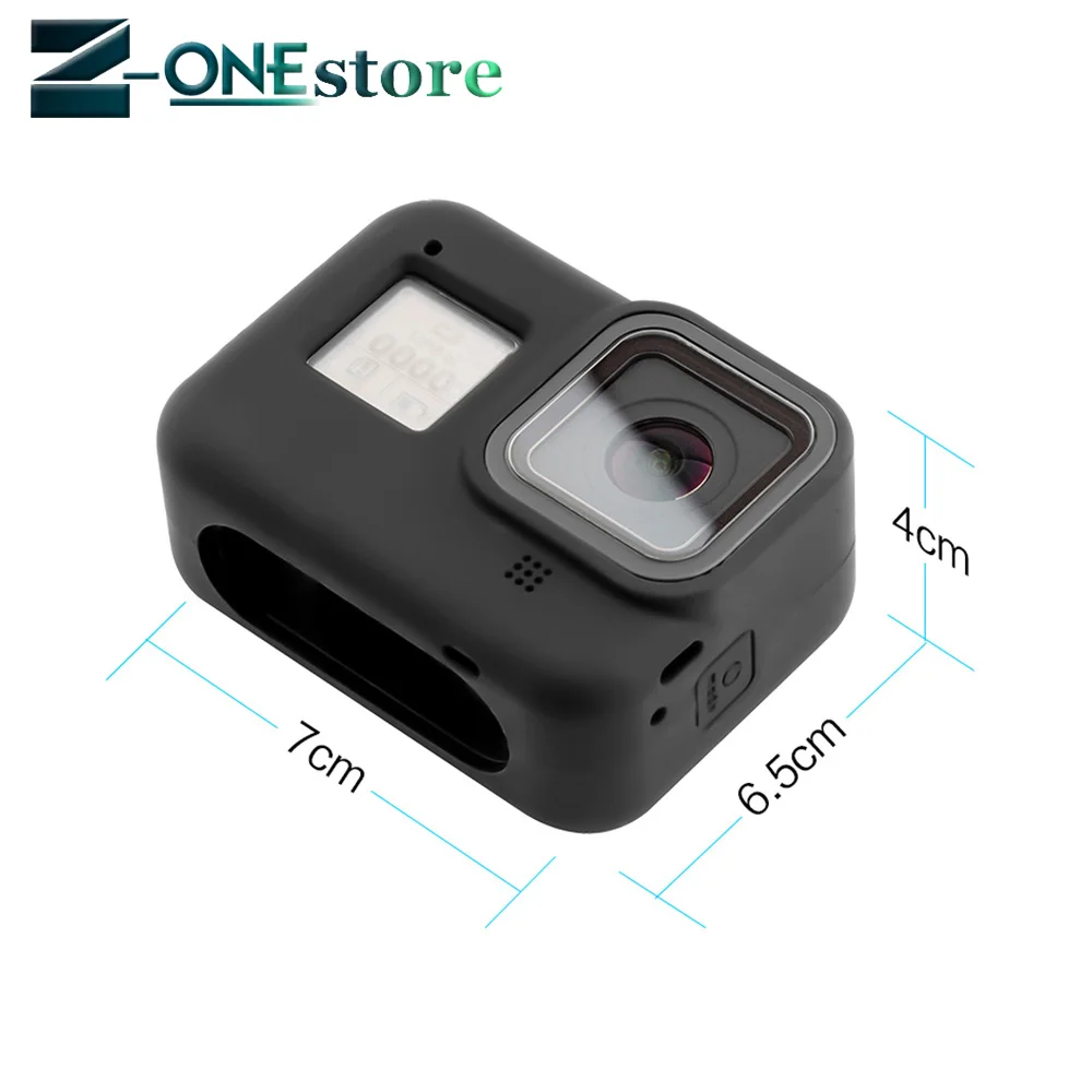 Для GoPro Hero 8, черные аксессуары, мягкий силиконовый защитный чехол, кожный чехол для Go Pro Hero8 Edition, аксессуары для экшн-камеры