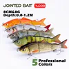 Agoie 8cm/8g Small Fishing Lure 3 Segment wobbler Lifelike Crankbaits Slow Sinking Swim bait Hard Lures Angry Fish Bait Tackle ► Photo 1/6