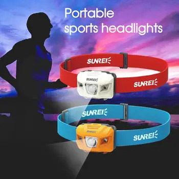 

Headlight 6*4*3.5cm Button Switch Headlamp Emergency Light Fixture Hiking Camping Convenient Sporting Goods Dimming