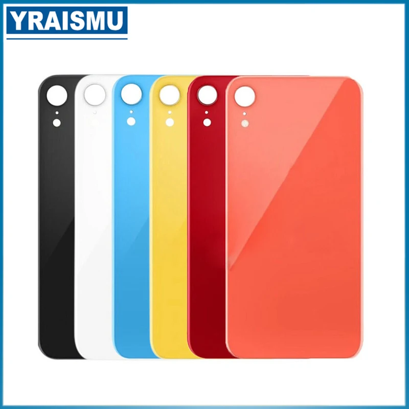 

The best quality For iphone XR Big Hole Back Glass Battery CoverRear Door Housing Cover Macroporous convenie Maintenance in new