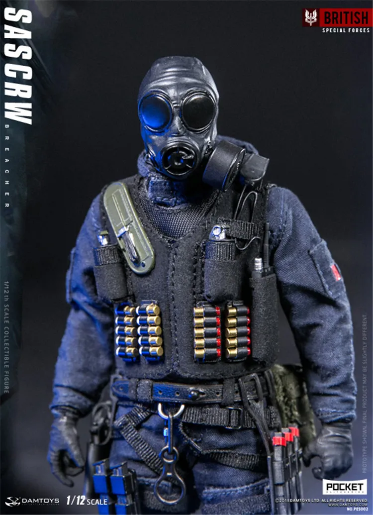 DAMTOYS 1/12 масштаб Британский Воздушный полет SAS CRW Assaulter выключатель припоя фигурку CollectionsPES001/002 мужской фигуры модели