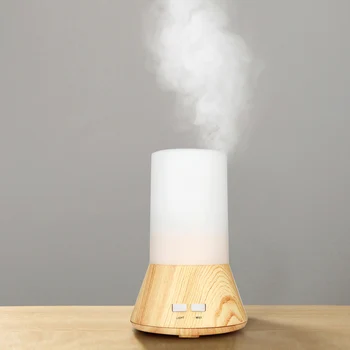 

Silent Bluetooth Remote Control Air Humidifier Anti-Dry Aroma Humidifier Audio Aromatherapy Machine With Light Wood Grain