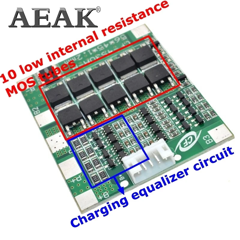 AEAK 4S 30A 14,8 V литий-ионная батарея 18650 BMS пакеты Щит защиты печатной платы баланс Интегральные схемы