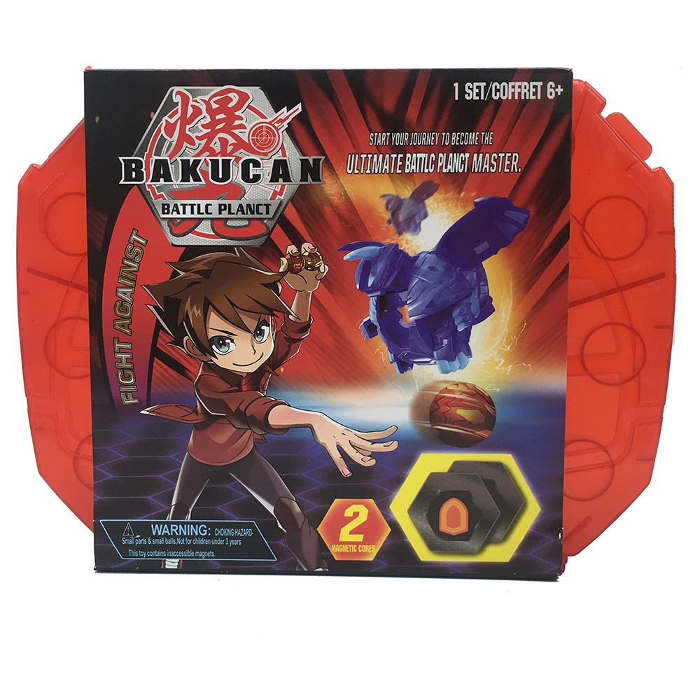 TAKARA TOMY BAKUGAN битва планета игрушки мяч Bakucore Spining Топ поединок игры игрушки драконид Brawlers стартовый пакет для детей - Цвет: red bpx