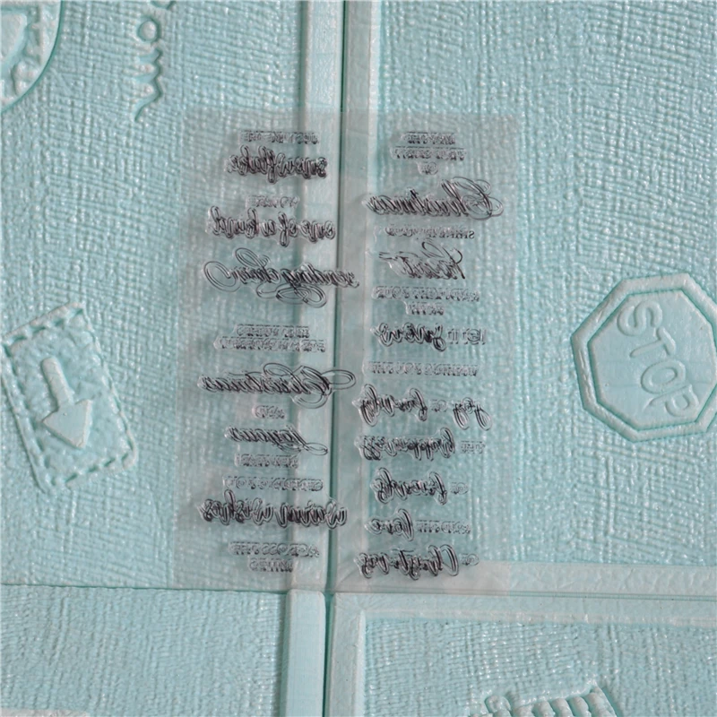 Радость и счастье прозрачные силиконовые штампы для скрапбукинга/открыток/Детские Рождественские забавные украшения H63