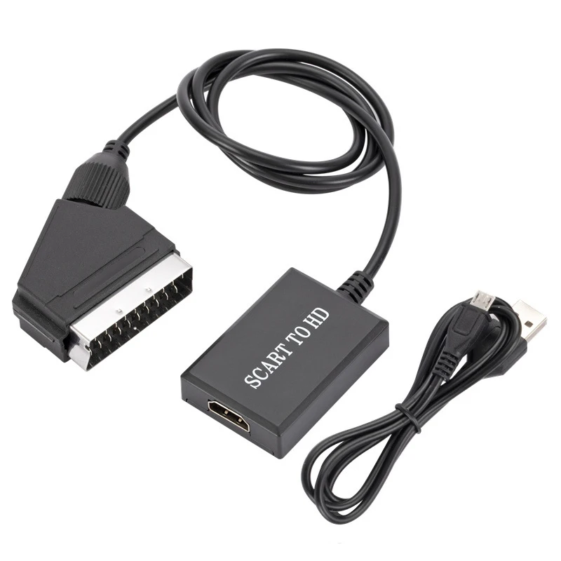 By law Stable South 1pc 1080P SCART To HDMI-compatible Converter Video Audio Adapter With USB  Cable For DVD TV Box Television Signal Converter Part - AliExpress Consumer  Electronics