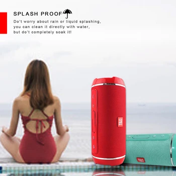 

Wireless Bluetooth Speakers High power 40w Waterproof Stereo Bass Portable outdoor column Music Player Subwoofer USB/TF/AUX MP3