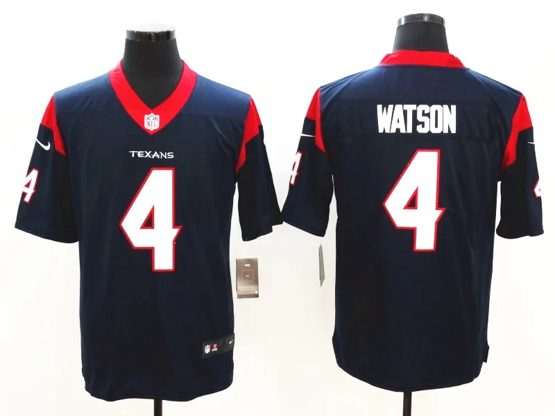 Сшитые мужчины Хьюстон Deshaun Watson JJ Watt DeAndre Hopkins Vapor Untouchable Limited Jersey - Цвет: AS PICTURE