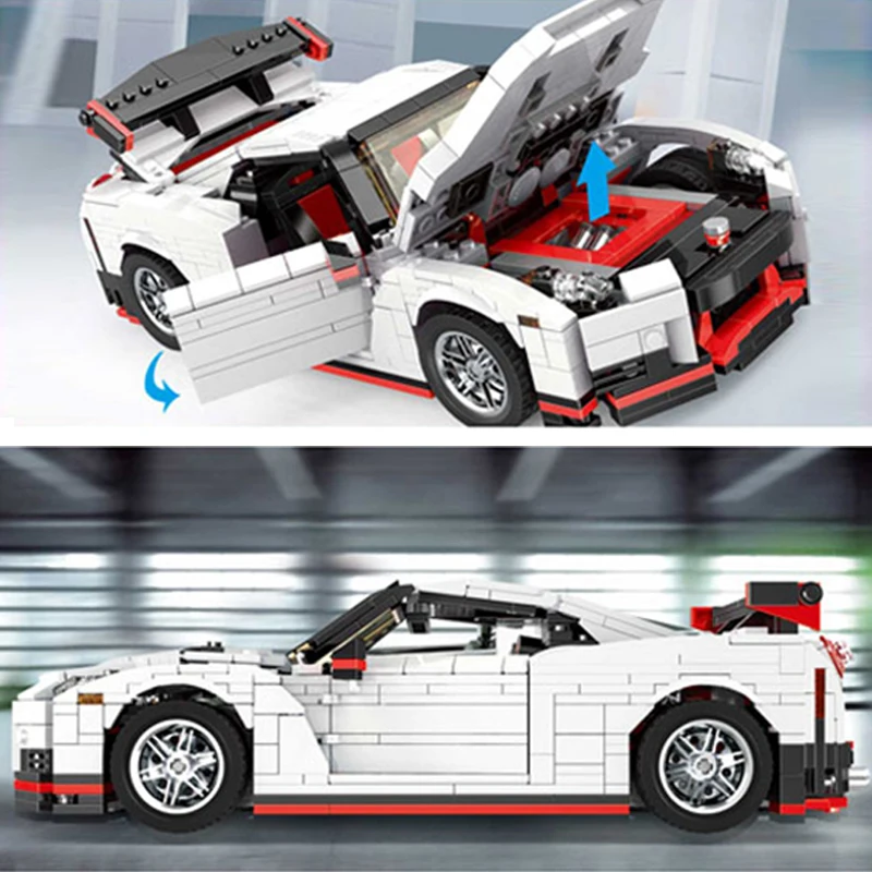 Пресс форма для King 13104 Творческий идея серии Nismo Nissan GTR R35 совместимый дизайн Moc 20518