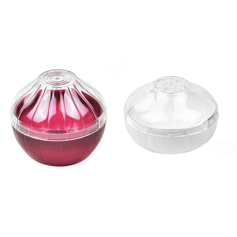 2 Pcs Fruit Vegetable Storage Containers Onion Lemon Tomato and Garlic Saver Kitchen Creative Tools Keep Food Fresh(Garlic& Oni