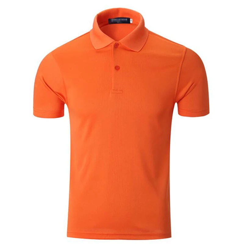 Новое летнее платье размера плюс футболки-поло с короткими рукавами quilck дышащие