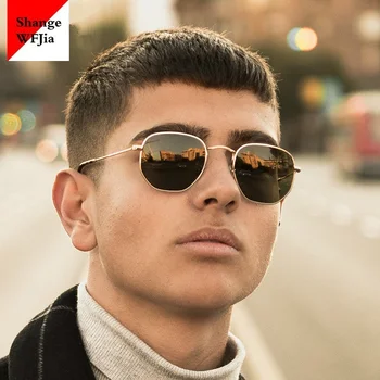 

Men Hexagon Sunglases Women Brand Driving Shades Male Sunglasses For Men's Glasses Gafas De sol UV400