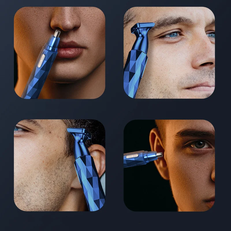 Updated Electric Shaving Nose Ear Trimmer Safe Face Care Rechargeable Nose Hair Trimmer for Men Shaving Hair Removal Razor Beard