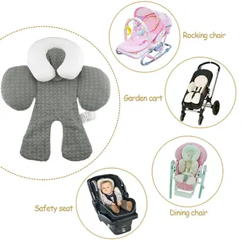 

Waterproof baby stroller cushion mats car seat accessories head support belt shoulder-sided protective cover Neck Protection pad