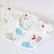 4 слоя муслинлайф высокое качество хлопок детские нагрудники Burp ткань 360 милые животные печати Детские Бандана Нагрудники мягкие нагрудники для мальчиков