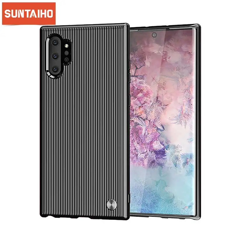 Силиконовый чехол в полоску для Samsung Galaxy Note 10 Pro S9 S10 Модный мягкий из ТПУ S8 Plus 8 9