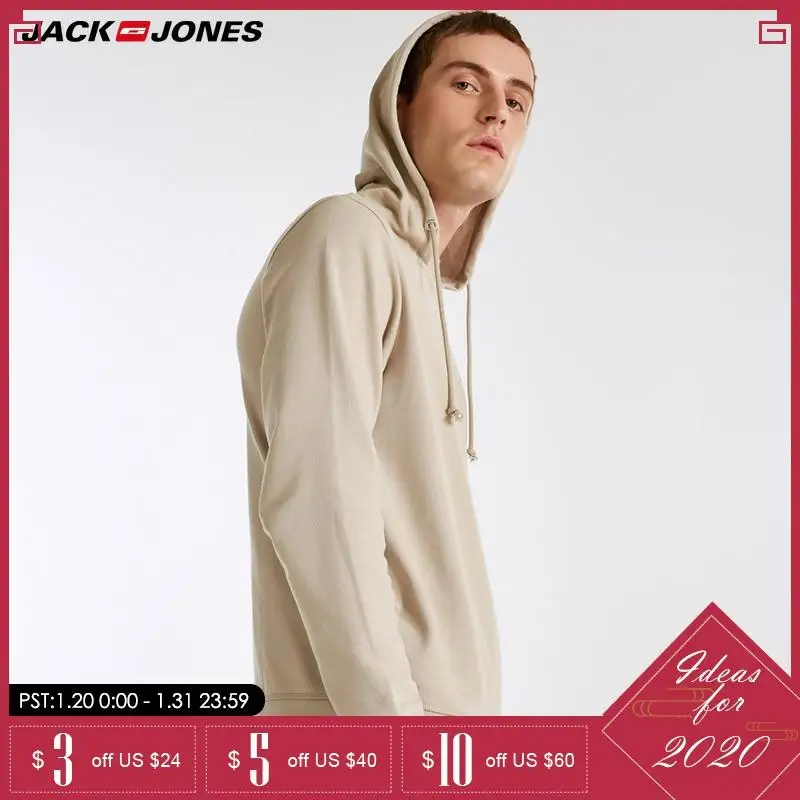  Jack Jones Hoodies Mens long fleece jacket Sweatshirts 2183HE506