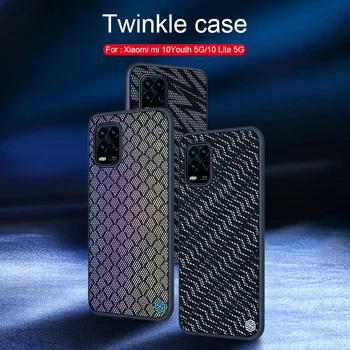 

NILLKIN for Xiaomi Mi 10 Lite 5G Case Woven Polyester Mesh Reflective Protective Back Cover Case for Xiaomi Mi 10 Youth 5G