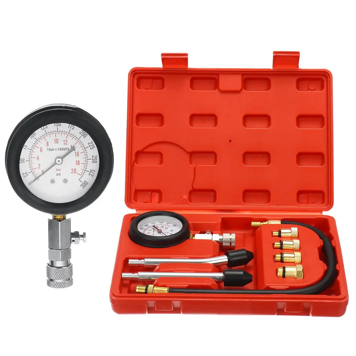 Professional Petrol Gas Engine Cylinder Compression Gauge Tester Tool Motor Auto Professional Petrol Gas Engine Cylinder Compression Gauge Tester Tool Motor Auto
