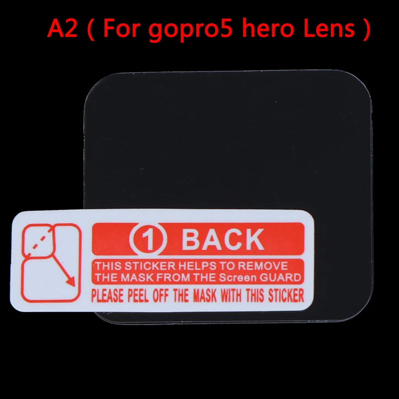 A2 Для детей возрастом от 1 до ПК для Go Pro Hero 5/6/7 закаленное Стекло объектив или Экран защитная пленка Black аксессуары для видеокамеры - Цвет: A2