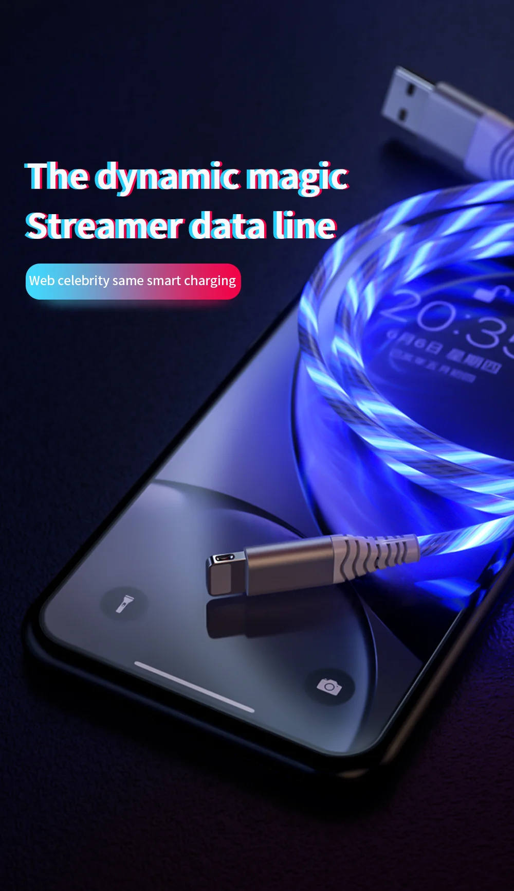 Meide 2 м осветительный светильник LEB USB кабель для быстрой зарядки типа C/Micro/Apple для samsung XiaoMi HUIWEI OPPO LG iphone11