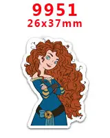 9951 30 шт мультяшный персонаж плоское украшение из смолы PR 17129 - Цвет: 9951