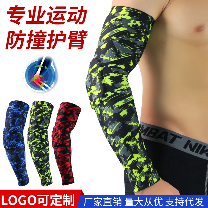 

Profession Honeycomb Arm Guard Sleeve Lengthened Basketball Sports Barcer Lycra Elasticity Elbow Pad Sleeves Customizable on Beh