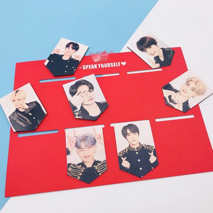 

Kpop Bangtan Boys Bookmark WORLD TOUR SPEAK YOURSELF JAPAN EDITION Creative Marks Magnetic Double-sided Bookmark