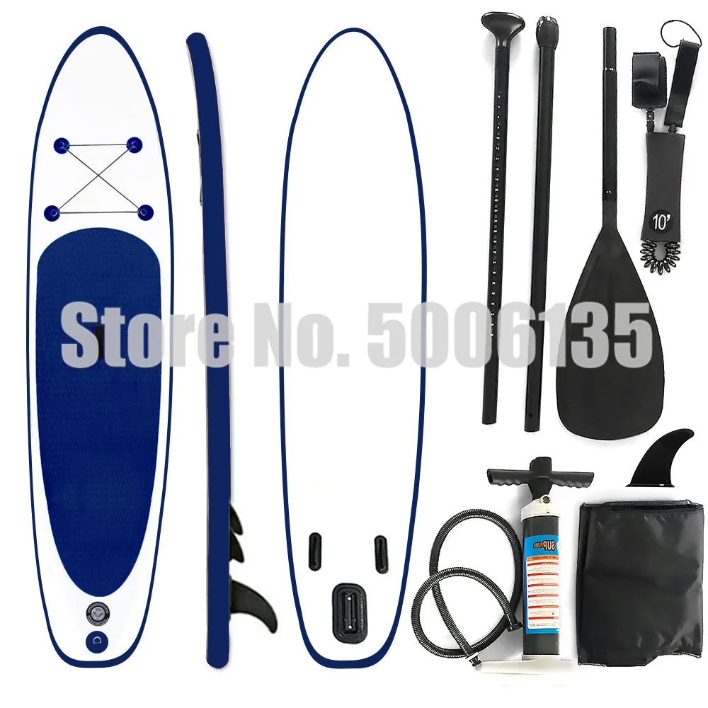 

Surfing Stand up Paddle Board 305x76x15cm, blue / red - SUP, surfboard, surf board - inflatable & easy to transport