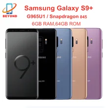 Samsung Galaxy S9 S9 Plus G965U G965U1 6GB RAM 64GB ROM Octa Core 6.2 "NFC Snapdragon 845 telefono cellulare con impronta digitale