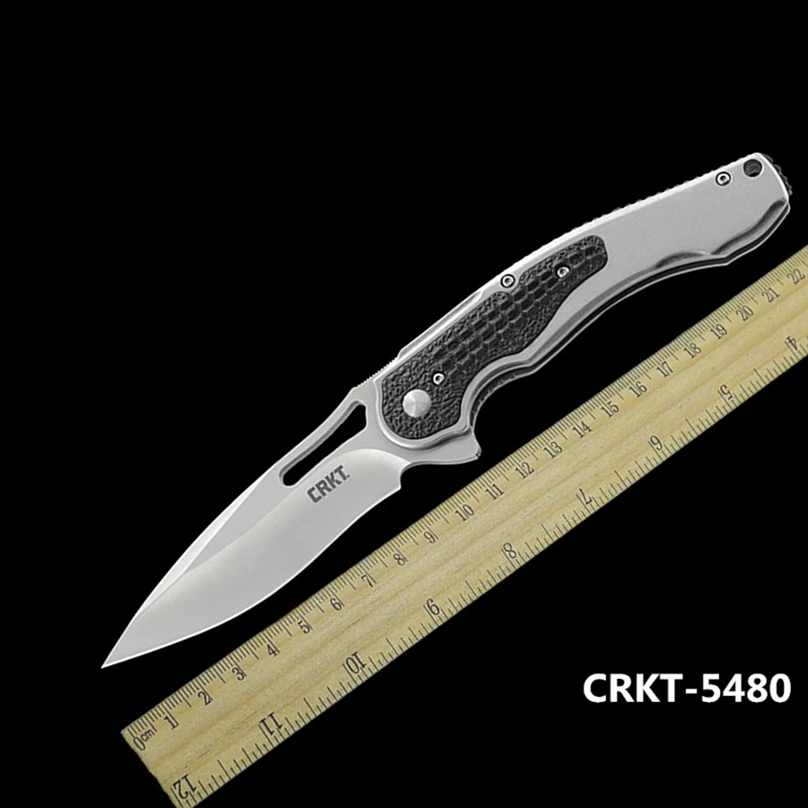 Новинка, OEM Качество, 5480, EDC Складной нож, ручка из нержавеющей стали с 813 стальным лезвием, карманный нож для кемпинга, рыбалки, ручные инструменты, подарок
