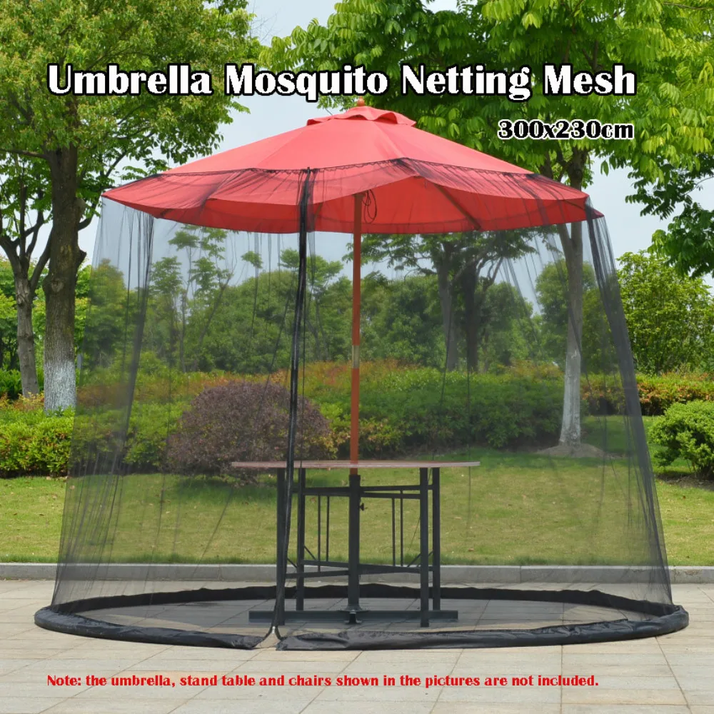 Outdoor Circular Patio Umbrella Mosquito Netting Mesh Screen With Zipper Patio Tables Picnic Net Cover Mosquito Net Aliexpress