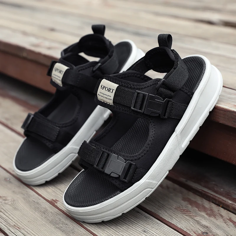 Men Summer Leisure Sandals Mesh-fabric Lightweight Outdoor Sports Shoes for Beach Hiking and Driving sports shoes,summer sandals,mens shoes