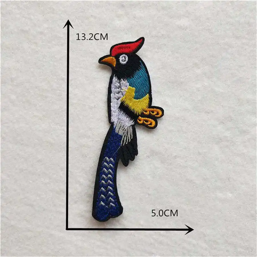 Hot Sale Burung Besi Pada Patch Diy Kartun Burung Pelatuk Parrot