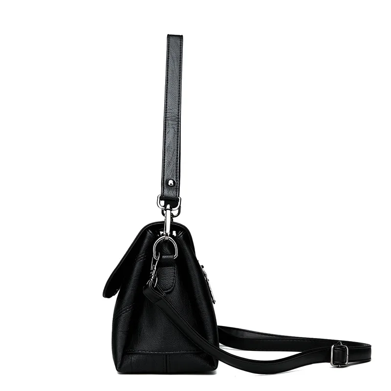 

2018 New Style Korean-style Fashion Shoulder Bag Casual Versatile Oblique Handbag Soft Leather Middle-aged Mommy Bag