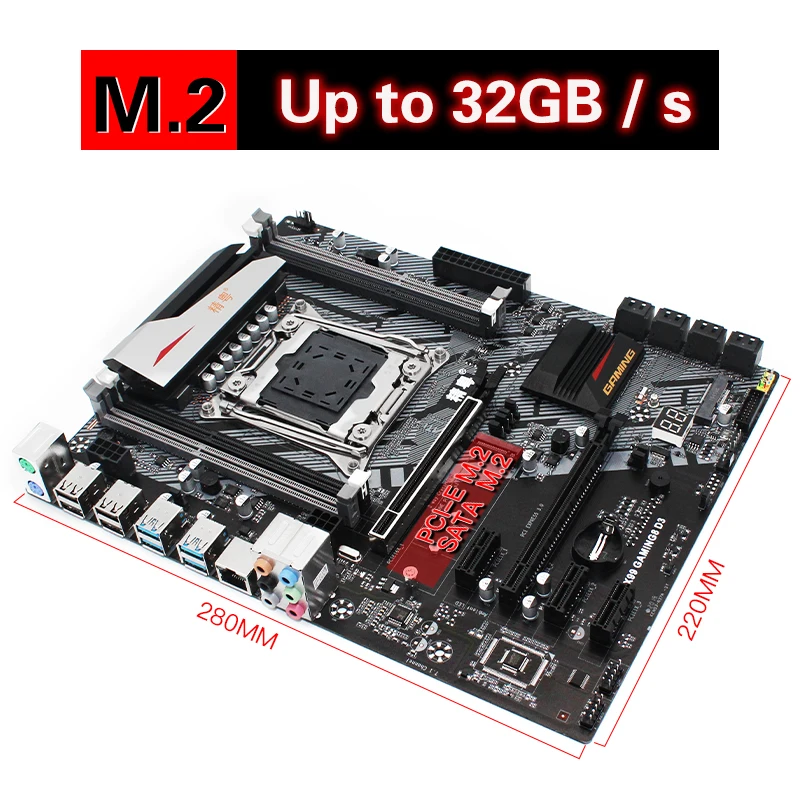 JGINYUE X99 motherboard LGA 2011-3 set kit with
