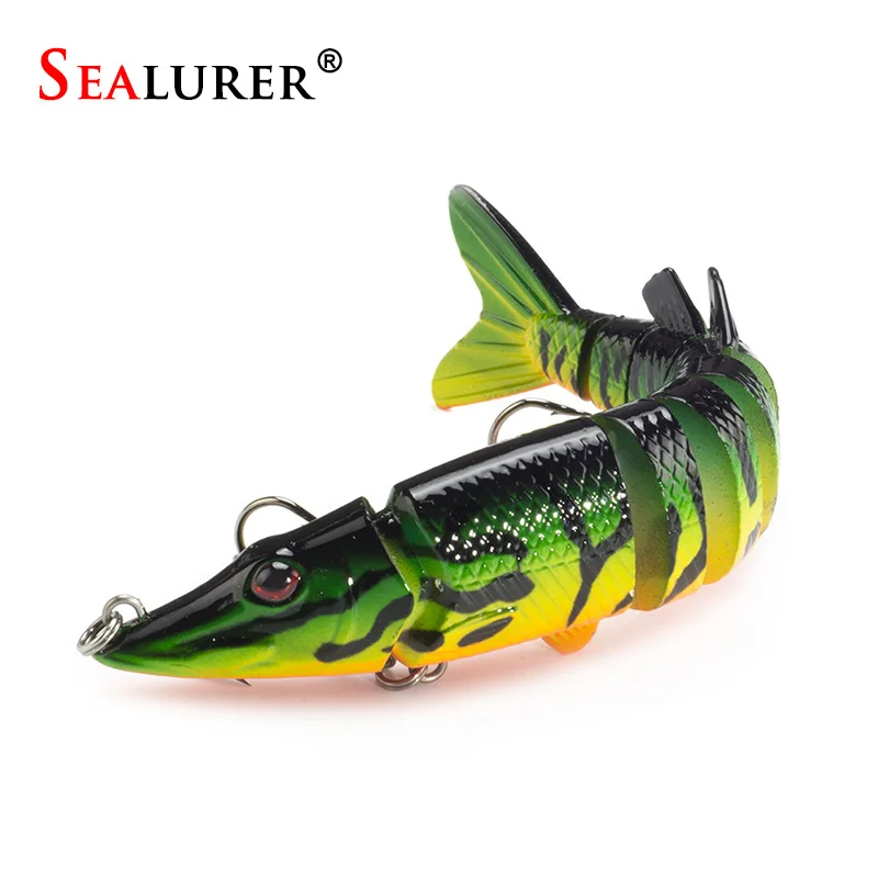 Sealurer 1 шт. искусственная Щука приманка 12,5 см 20 г 9-segement Isca Muskie рыболовные приманки наживка пластиковая жесткая приманка