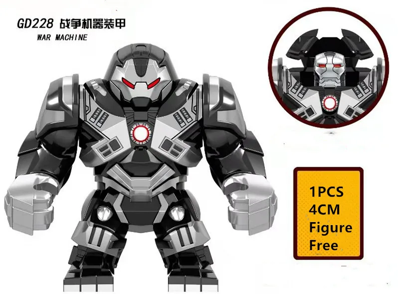

GD228 15PCS Iron Man Armor Big Size Blocks Hulkbuter War Machine Hulk Thanos Weapon Infinity Gauntlet Korg Avengers Blocks Toys