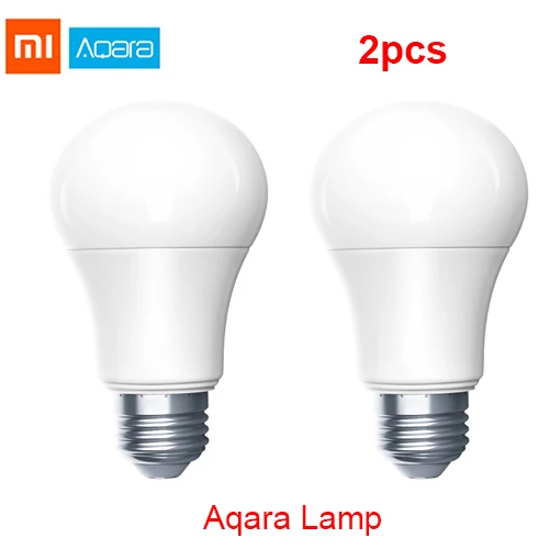 Xiaomi aqara хаб умный дом комплекты шлюз настенный беспроводной переключатель влажности движения воды датчик двери двухсторонний модуль управления Homekit - Цвет: 2xAqara lamp