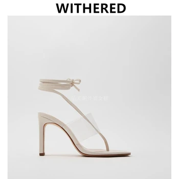 

Withered 2020 summer women shoes women sandals ins blogger england simple stiletto shoes high heels sandals women shoes woman