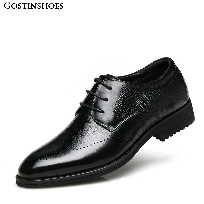 Мужская обувь с перфорацией типа броги Chaussure Homme Повседневная Деловая из
