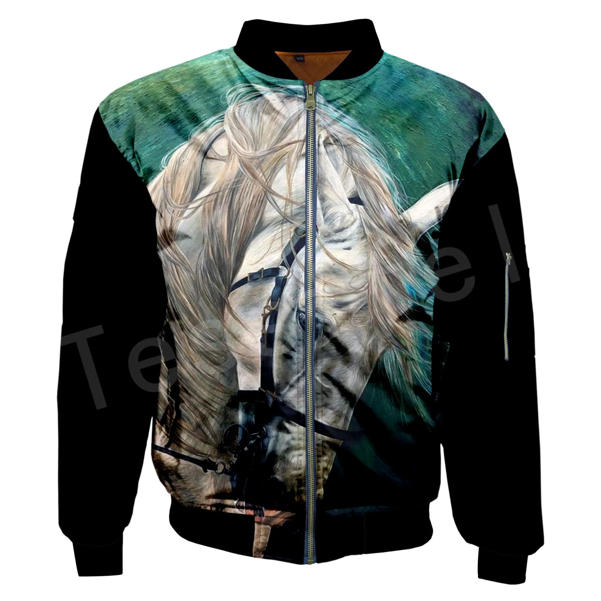 Deals Tessffel Unisex Animal Love Horse Stronger Horse Tracksuit Casual Hot Style Men/Women 3DPrint Hoodies/Hoodie/Bomber Jackets s-1