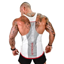 Мужские спортивные Фитнес жилет тренажерный зал мышцы майка, топ спортивный бодибилдинг спортивные майки топы
