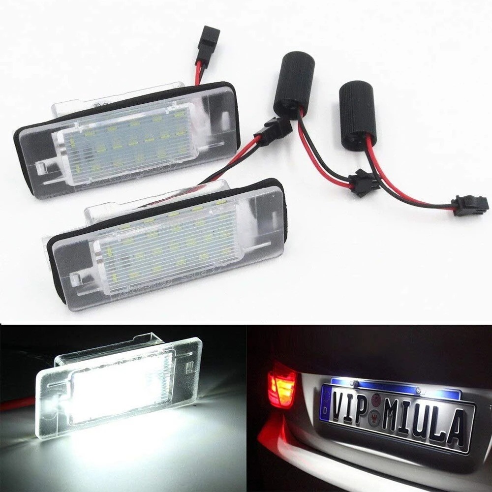 Xenon White LED Number Plate Light Bulbs For Vauxhall Vectra C (2003+) – Rear Wedge Bulbs – Auto Lighting Solutions